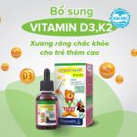 Dung dịch uống Fitobimbi D3 + K2 Delap bổ sung vitamin D3 và vitamin K2