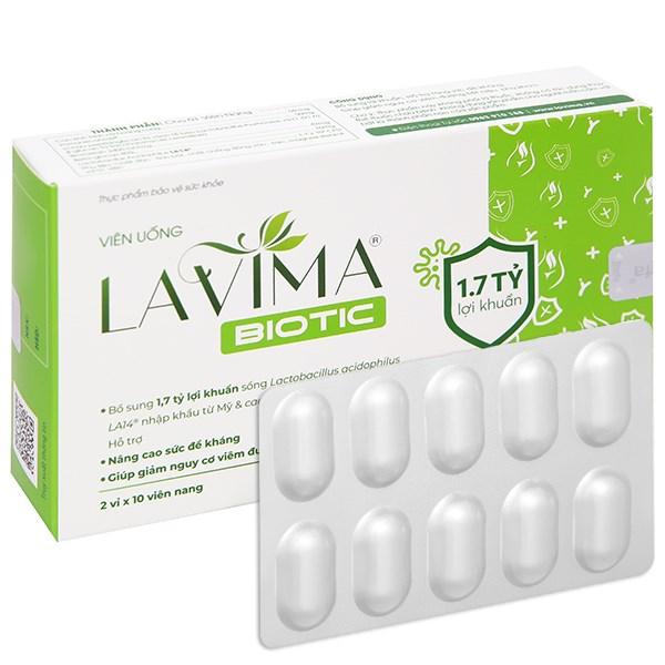 Viên uống Lavima Biotic bổ sung lợi khuẩn, hỗ trợ tăng sức đề kháng