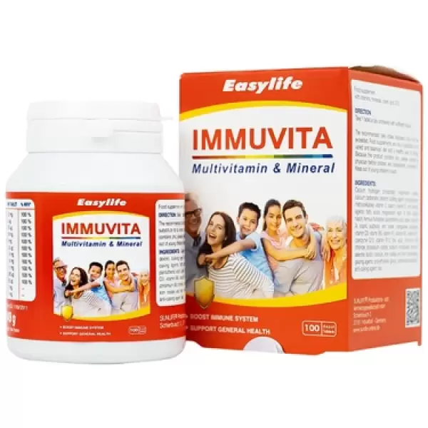 Viên uống Immuvita Easylife bổ sung vitamin và khoáng chất cho cơ thể, tăng sức khỏe