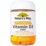 Viên nhai Vita Gummies Vitamin D3 1000IU Nature's Way hỗ trợ giúp hấp thu canxi