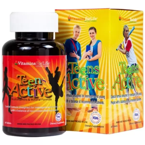 Viên uống Teens Active Vitamins bổ sung vitamin và khoáng chất cho thanh thiếu niên