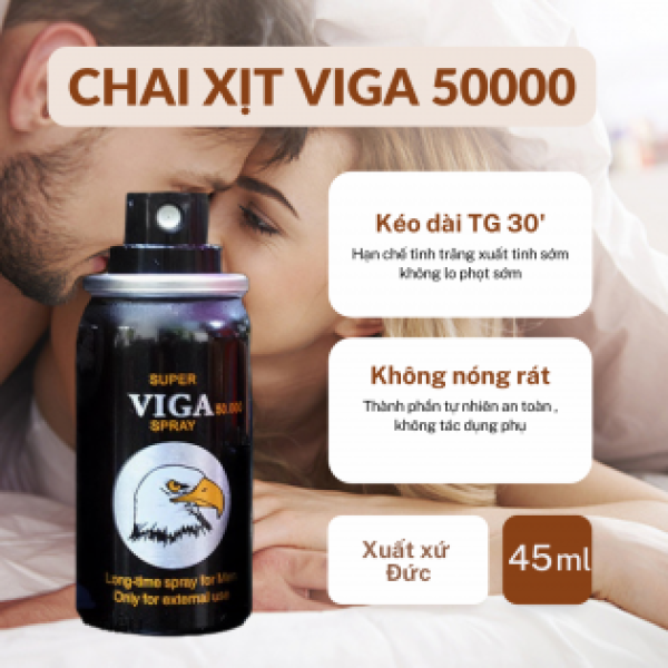 Chai Xịt Viga 50000 Chính Hãng- Thuốc Xịt Chống Xuất Tinh Sớm